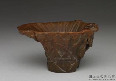 图片[2]-Rhinoceros horn cup in the shape of a lotus-leaf, late 16th to early 17th century.-China Archive